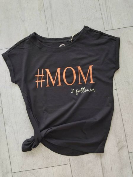 ♥ #MOM Follower Statement-Shirt Mama Kinder Namen personalisiert ♥