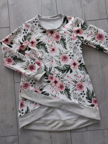 ♥ Tunika Kleid Shirt "Emma" Rosen Gr. 68-146 ♥